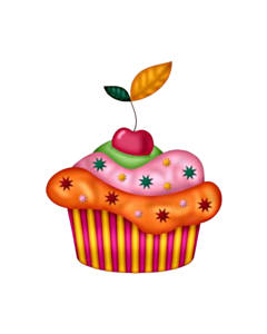 Encastrable Kartesania (2378) Cupcake Naranja