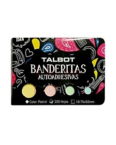 Banderines Talbot 18,75 x 50 Mm. Pastel x 4 Un.