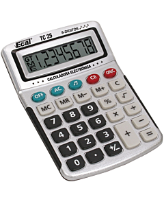 Calculadora Ecal TC25 8 Digitos