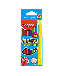 Crayones Maped Color Peps Smart Plastic x 6 Un.