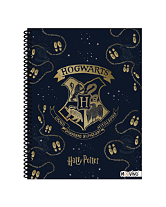 Cuaderno Mooving Harry Potter A4 Rayada Tapa Dura x 80 Hs.