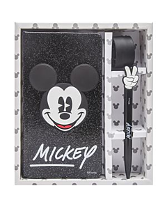 Libreta Mickey Mouse 10 x 18 Cm. Rayada Tapa Dura x 80 Hs.