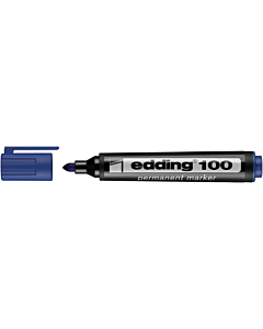 Marcador Edding E-100 Permanente Azul