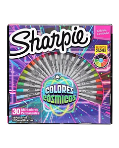 Marcadores Sharpie Colores Cosmicos Fino x 30 Un.