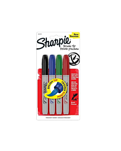 Marcadores Sharpie Brush Fino x 4 Un.