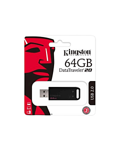 Pendrive Kingston DT20 64 GB 2.0 Negro