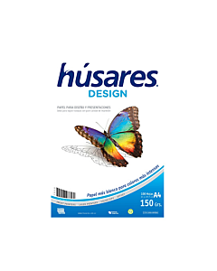 Resma Husares Design A4 150 Gr. x 100 Hs.