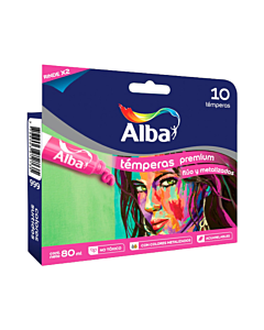 Temperas Alba Premium Fluo x 10 Un.